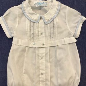 Baby Boy Belted Bubble